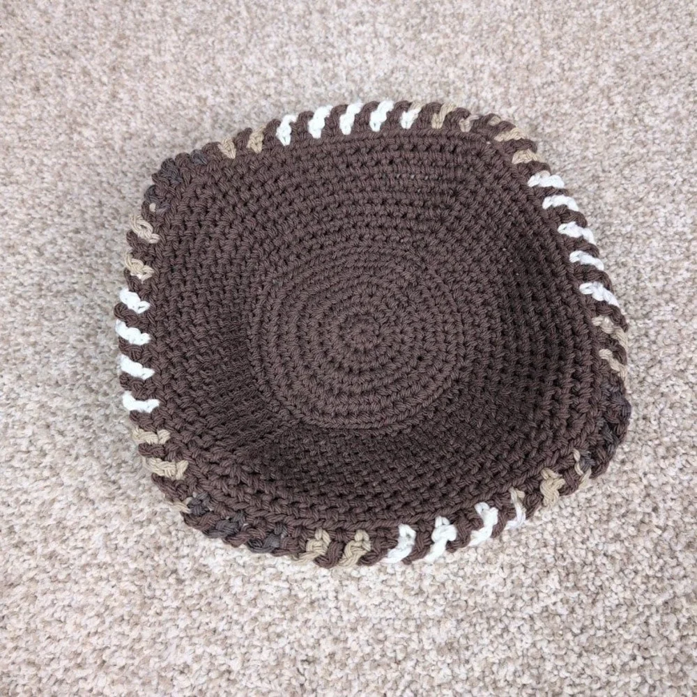 Handmade Crochet Bowl Cozy Multi Color‎ Coffee Mug Warmer Hot Pad